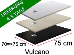 75 CM - Duschwannen aus Mineralharz, rutschfest - VULCANO