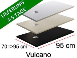95 CM - Duschwannen aus Mineralharz, rutschfest - VULCANO