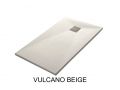 180 cm - Duschwannen, Mineralharz, rutschfest - VULCANO  Anthrazit oder Beige