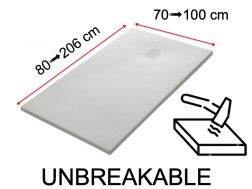 Duschwanne, flexibel und unzerbrechlich innovative Technik - UNBREAKABLE 120