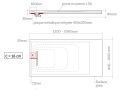 Flexible und ultra-widerstandsfähige Duschwanne mit Duschablauf – EXTREME LINEAR