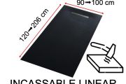 Duschwanne, flexibel und unzerbrechlich innovative Technik - UNBREAKABLE LINEAR 150