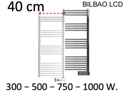 Heizkörper, Design-Handtuchwärmer, elektrisch, Breite 40 cm - BILBAO LCD