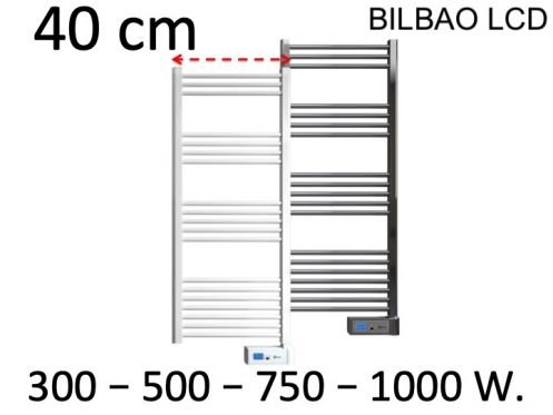 Heizkrper, Design-Handtuchwrmer, elektrisch, Breite 40 cm - BILBAO LCD