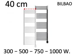 Heizkörper, Design-Handtuchwärmer, elektrisch, Breite 40 cm - BILBAO