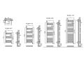 Handtuchwrmer, Breite 40 cm, elektrisch, fr Raumthermostat - BILBAO CABLE