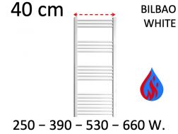 Design-Handtuchwärmer, hydraulisch, für Zentralheizung - BILBAO WHITE 40