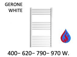 Design-Handtuchwärmer, hydraulisch, für Zentralheizung - GERONE WHITE 50