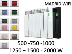 Elektrischer Heizkörper, mit vorderen Kühlrippen - MADRID WIFI