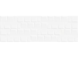 SMITH 25x75 cm - Weiße Design-Wandfliesen