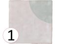 Melody Namoi Patchwork 13x13 cm - Wandfliesen, Antikoptik