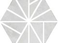 Juliet Maresa - 21 x 25 cm - Boden- und Wandfliesen, sechseckiges matt gealtertes Finish
