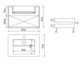 Handwaschbecken, aus Solid-Surface - MINI ARIEL MIDDLE