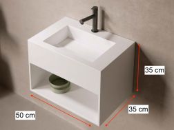 Handwaschbecken, aus Solid-Surface - MINI ARIEL MIDDLE