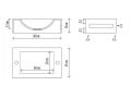 Handwaschbecken, aus Solid-Surface - MINI DIONE STANDARD