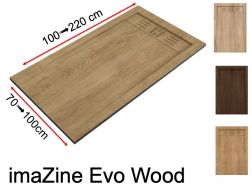 Duschwanne, Rinne, Holzoptik - EVO WOOD