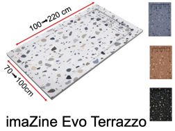 Duschwanne, Rinne, Terrazzo-Effekt - EVO Terrazzo