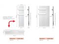 Design Handtuchtrockner, elektrisch, mit Wrmespeicher - STONEHENGE slim