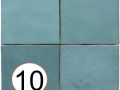 Zelij Decor Tanger 10x10 cm - Wandfliese im zelligen Stil.