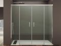 Duschtr, zwei zentrale Schiebetre, 140 cm - HIT 225