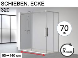 Dusch-Schiebetüren 70 cm - HIT 320
