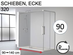 Dusch-Schiebetüren 90 cm - HIT 320