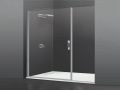 Klappbare Duschtr mit festem Glas an der Vorderseite, 25 cm  - AC 205