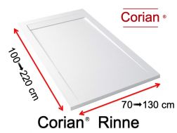 Duschwanne, abtropfen lassen - CORIAN ® RINNE XL