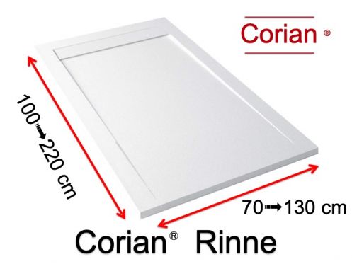 Duschwanne, abtropfen lassen - CORIAN  RINNE XL