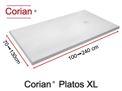 Duschwanne aus Corian  - PLATOS XL