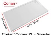 Duschwanne, Eckablauf links - CORIAN ® CORNER LEFT