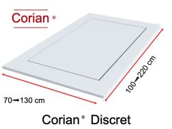 Duschwanne, diskrete Entwässerung - DISCRET CORIAN ®