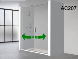 Doppelte Duschtür mit Scharnier - AC 207
