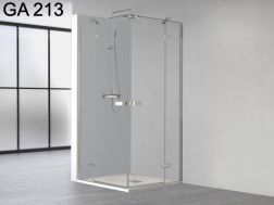 Duschabtrennung, Flügeltür, Ecke, auf fester Ausrichtung - GA213