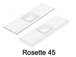 Waschbecken, wandhängend oder Arbeitsplatte, aus Mineralharz - ROSETTE 45