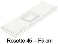 Waschbecken, wandhngend oder Arbeitsplatte, aus Mineralharz - ROSETTE 45