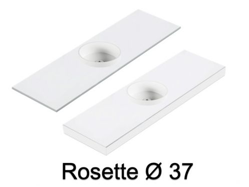 Waschbecken, wandhngend oder Arbeitsplatte, aus Mineralharz - ROSETTE  37