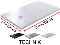 Duschwannen, extraflach, rutschfest - TECHNIK