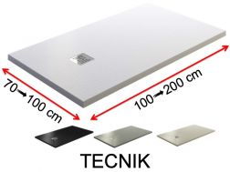 Duschwannen, extraflach, rutschfest - TECNIK