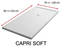 Duschwannen, mit Überlaufkanten - CAPRI SOFT