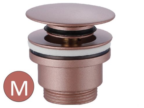 Push-Up Ablaufventil Waschbecken Champagne Matt