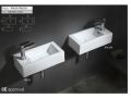 Waschtisch, 50x26 cm, Armatur rechts - Auris right