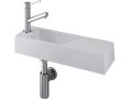 Waschbecken, 17 x 48 cm, Hahn links - RECTO 48 B