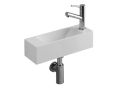 Hngendes Handwaschbecken 42x14,5 cm __int__ Kompakt & Wei | MUNICH 42 DROIT