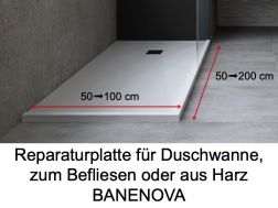 Reparaturplatte für Duschwannen, zum Befliesen oder aus Harz __int__ BANENOVA