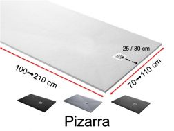 Duschwanne nach Mass, extra flach - PIZARRA