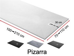 Duschwanne nach Mass, extra flach - PIZARRA