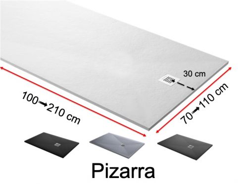 Duschwanne nach Mass, extra flach - PIZARRA