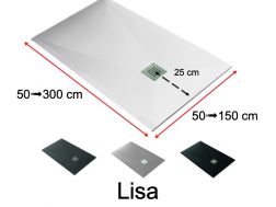 Duschwannen, sehr groß, glatte Oberfläche - LISA