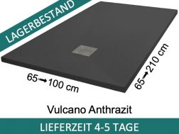 Duschwannen aus Acrystone®-Harz, VULCANO Anthrazit 125